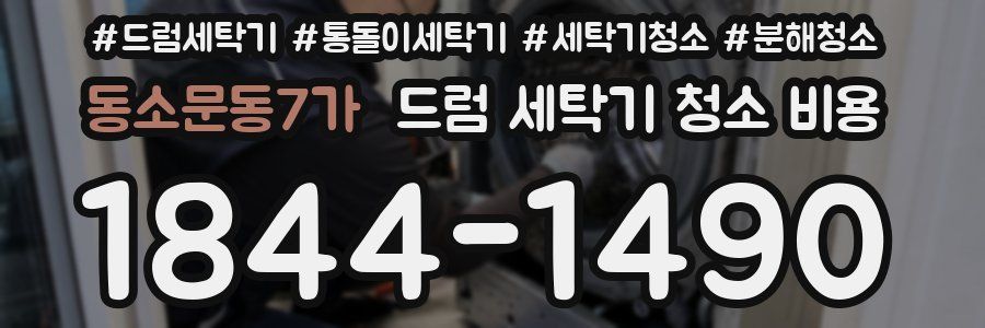 동소문동7가 드럼 세탁기 청소 비용