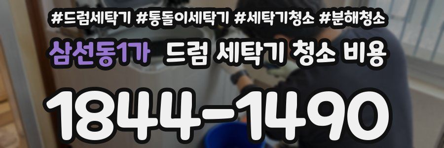 삼선동1가 드럼 세탁기 청소 비용