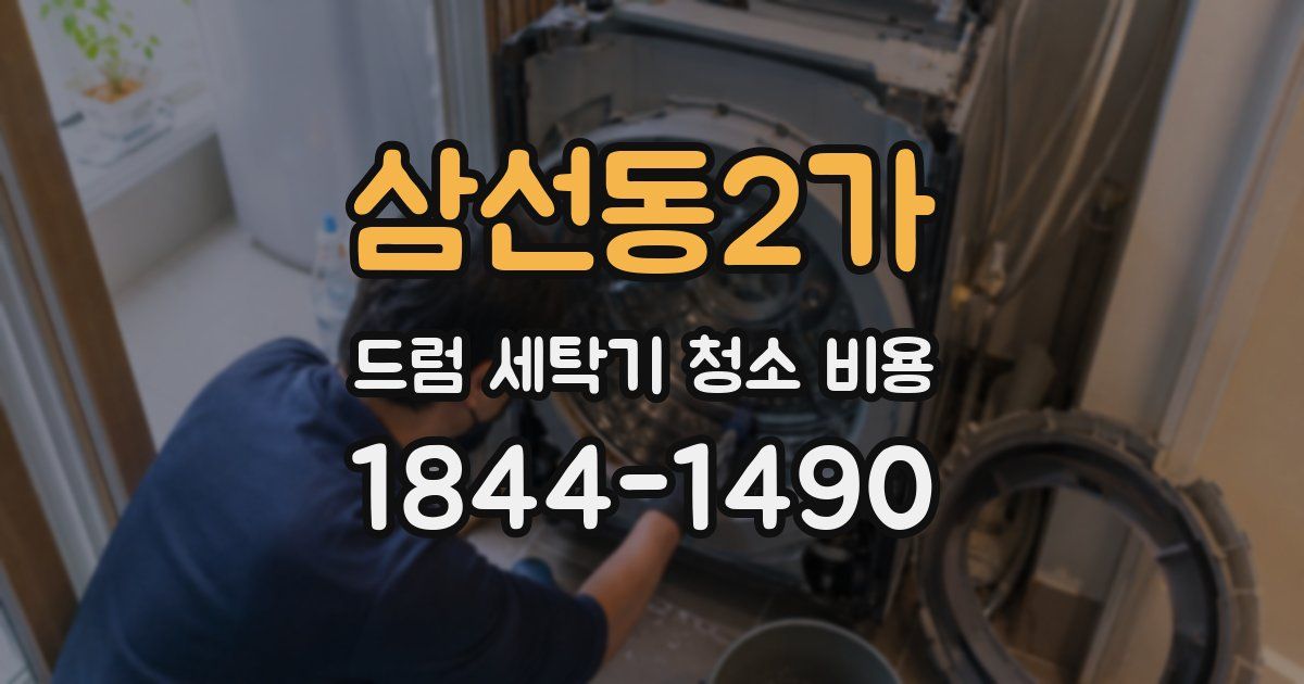 삼선동2가 드럼 세탁기 청소 비용