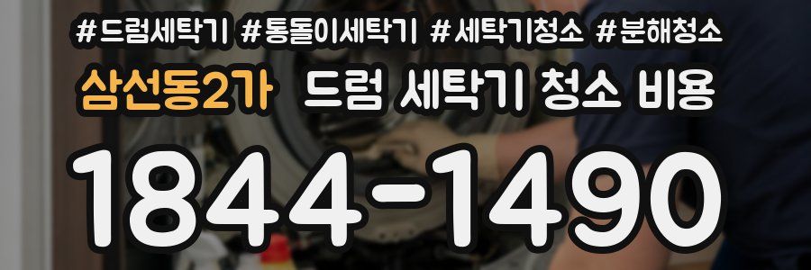 삼선동2가 드럼 세탁기 청소 비용