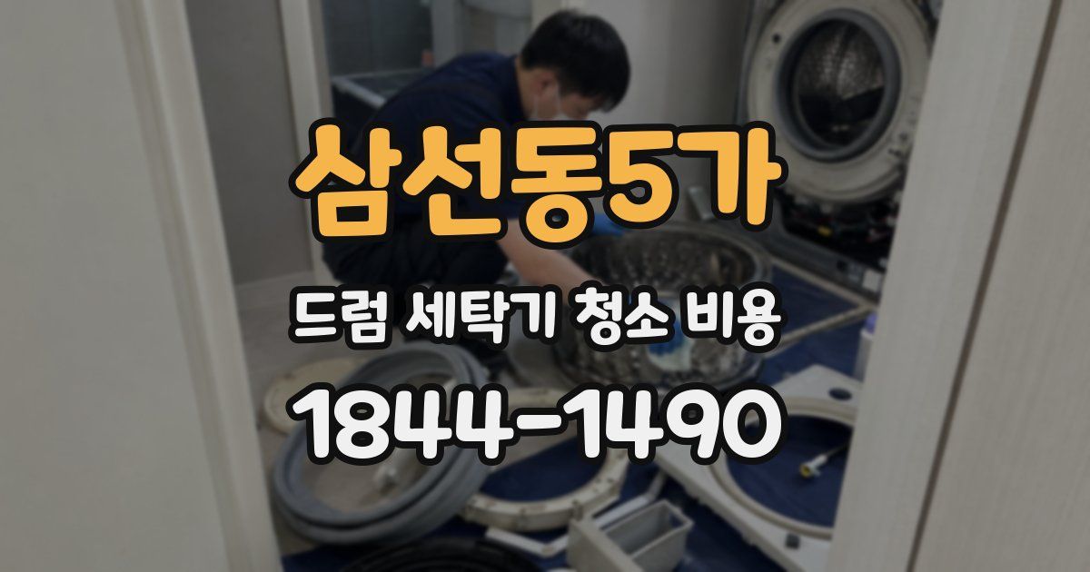삼선동5가 드럼 세탁기 청소 비용