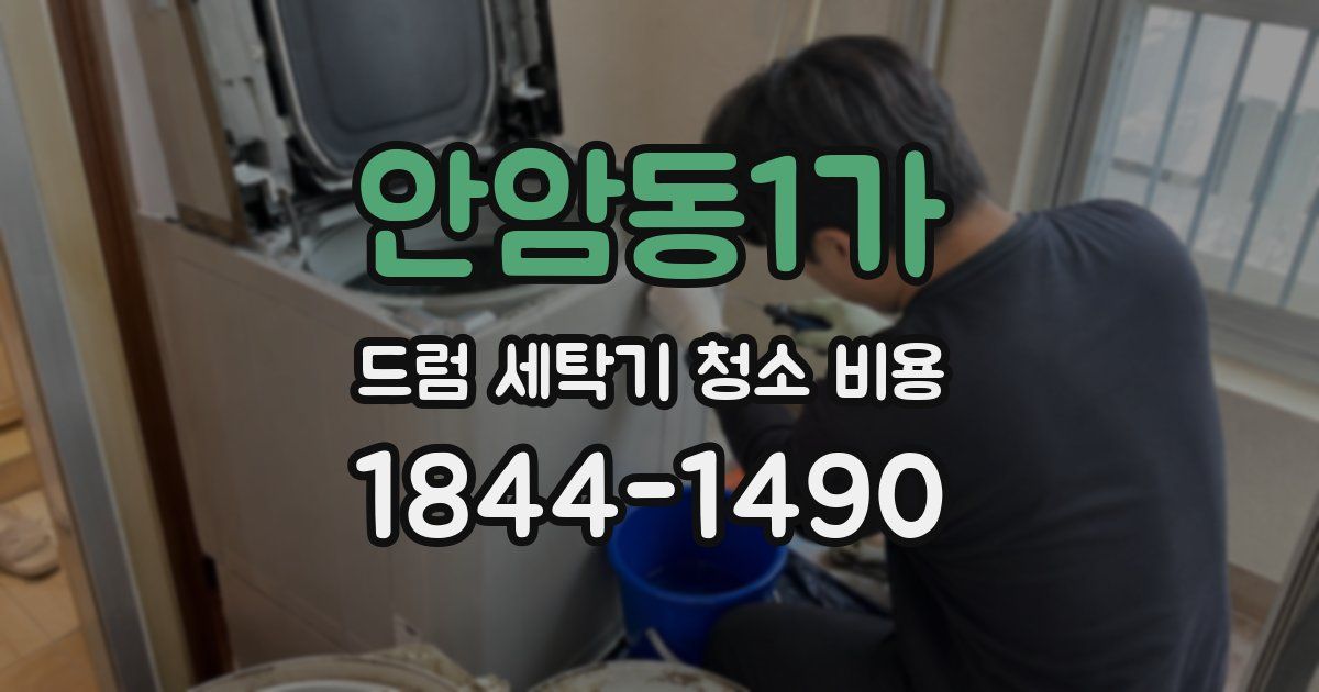 안암동1가 드럼 세탁기 청소 비용