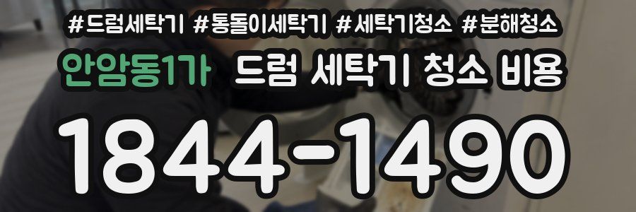 안암동1가 드럼 세탁기 청소 비용