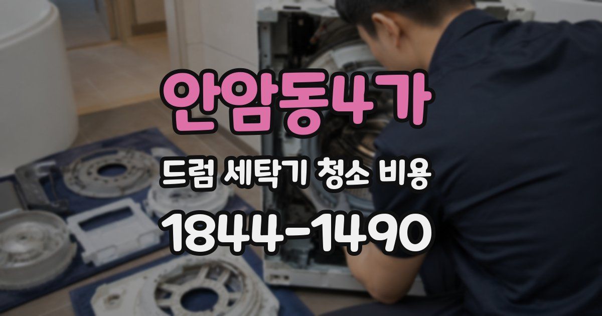 안암동4가 드럼 세탁기 청소 비용