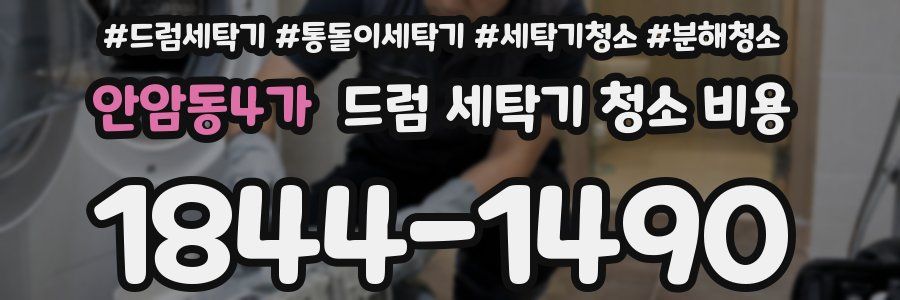 안암동4가 드럼 세탁기 청소 비용