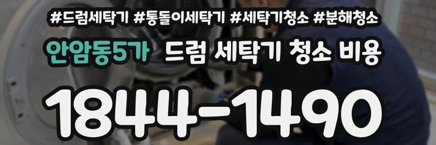 안암동5가 드럼 세탁기 청소 비용