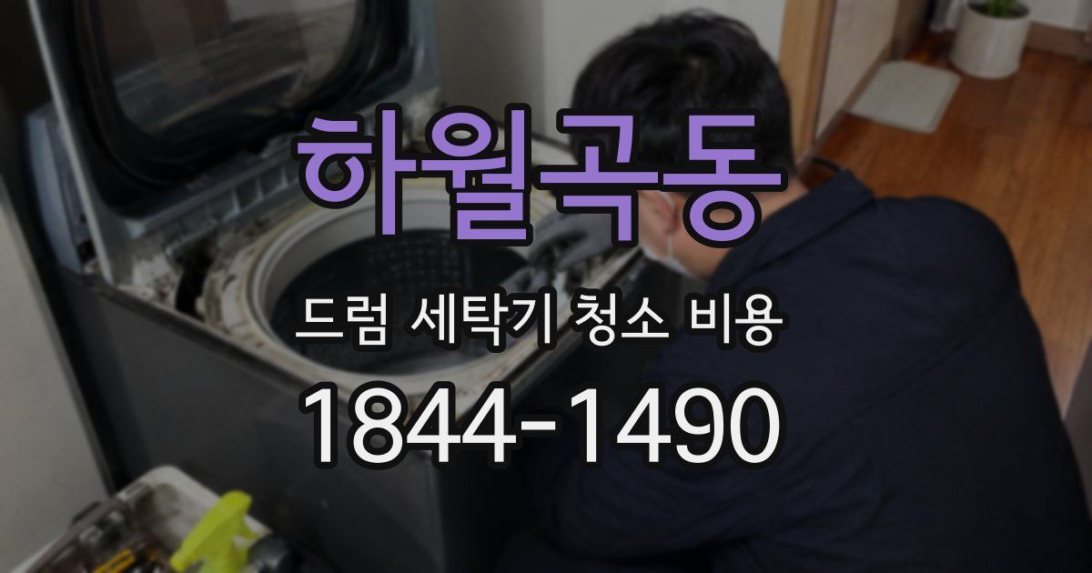 하월곡동 드럼 세탁기 청소 비용