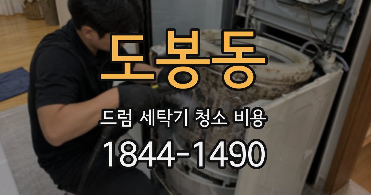 도봉동 드럼 세탁기 청소 비용