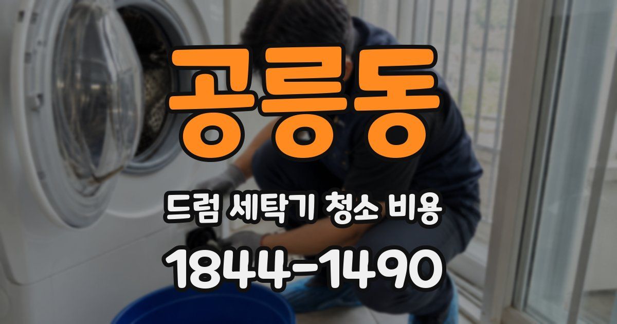 공릉동 드럼 세탁기 청소 비용