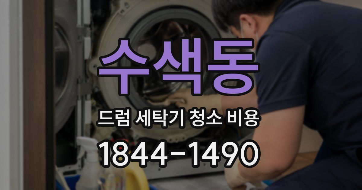 수색동 드럼 세탁기 청소 비용
