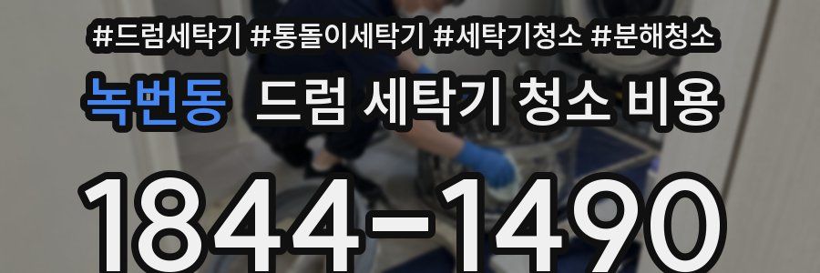 녹번동 드럼 세탁기 청소 비용