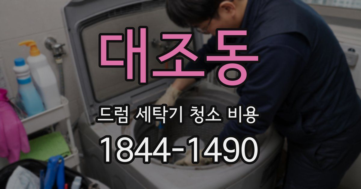 대조동 드럼 세탁기 청소 비용