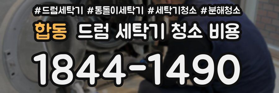 합동 드럼 세탁기 청소 비용