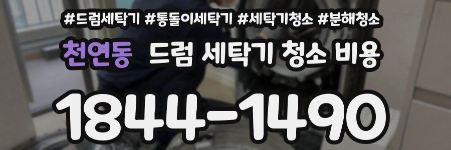 천연동 드럼 세탁기 청소 비용