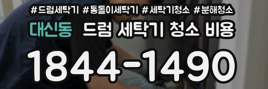 대신동 드럼 세탁기 청소 비용
