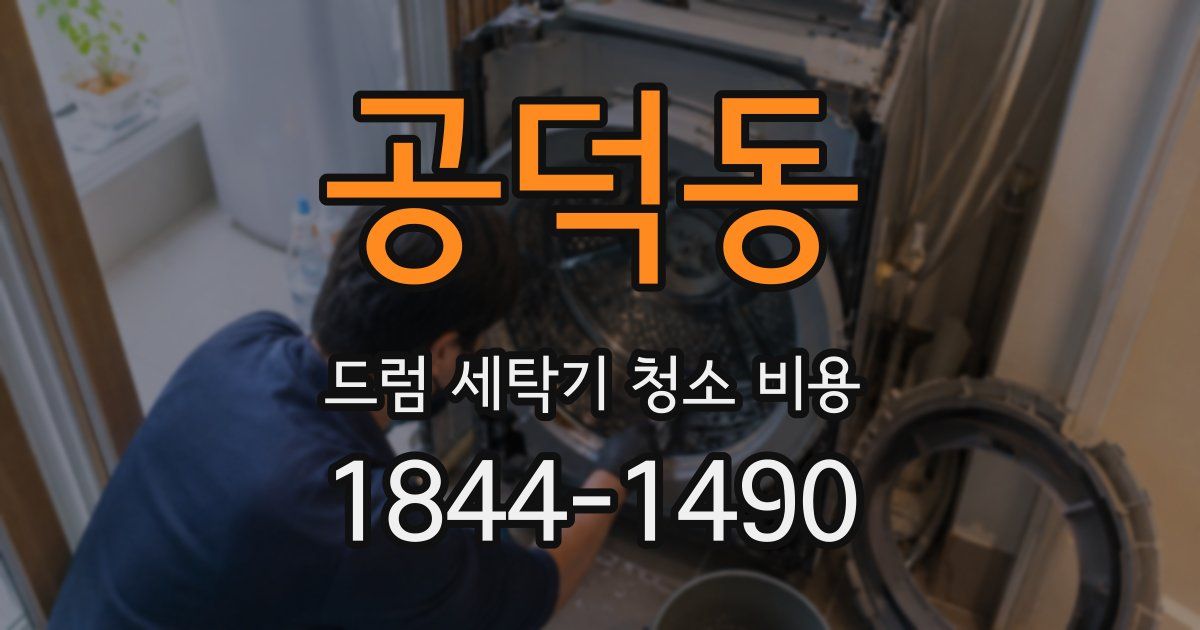 공덕동 드럼 세탁기 청소 비용