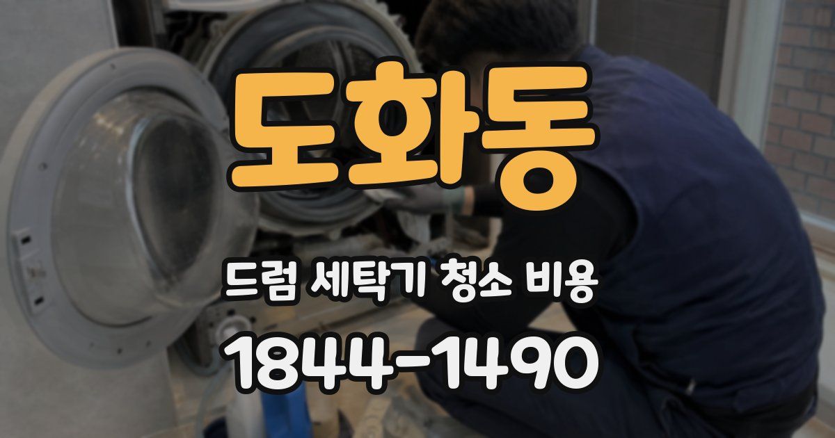 도화동 드럼 세탁기 청소 비용