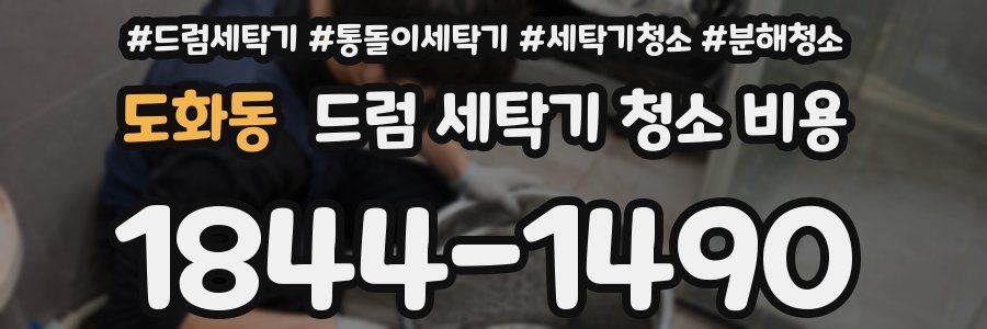 도화동 드럼 세탁기 청소 비용
