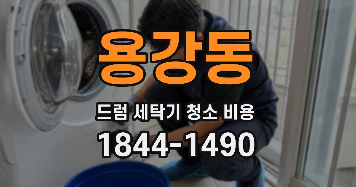 용강동 드럼 세탁기 청소 비용