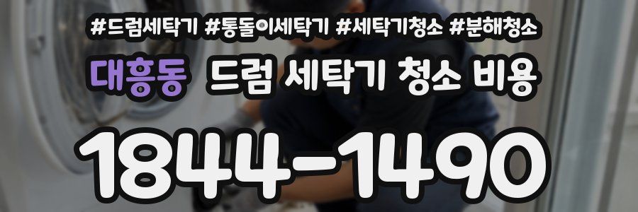 대흥동 드럼 세탁기 청소 비용