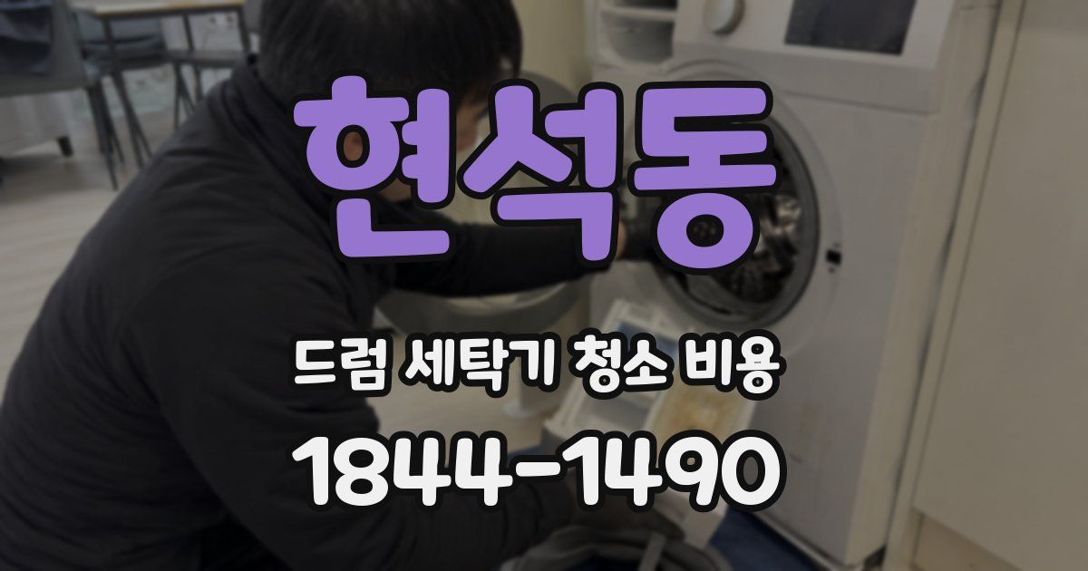 현석동 드럼 세탁기 청소 비용