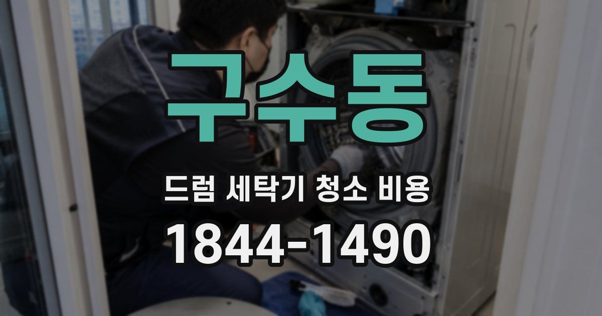 구수동 드럼 세탁기 청소 비용