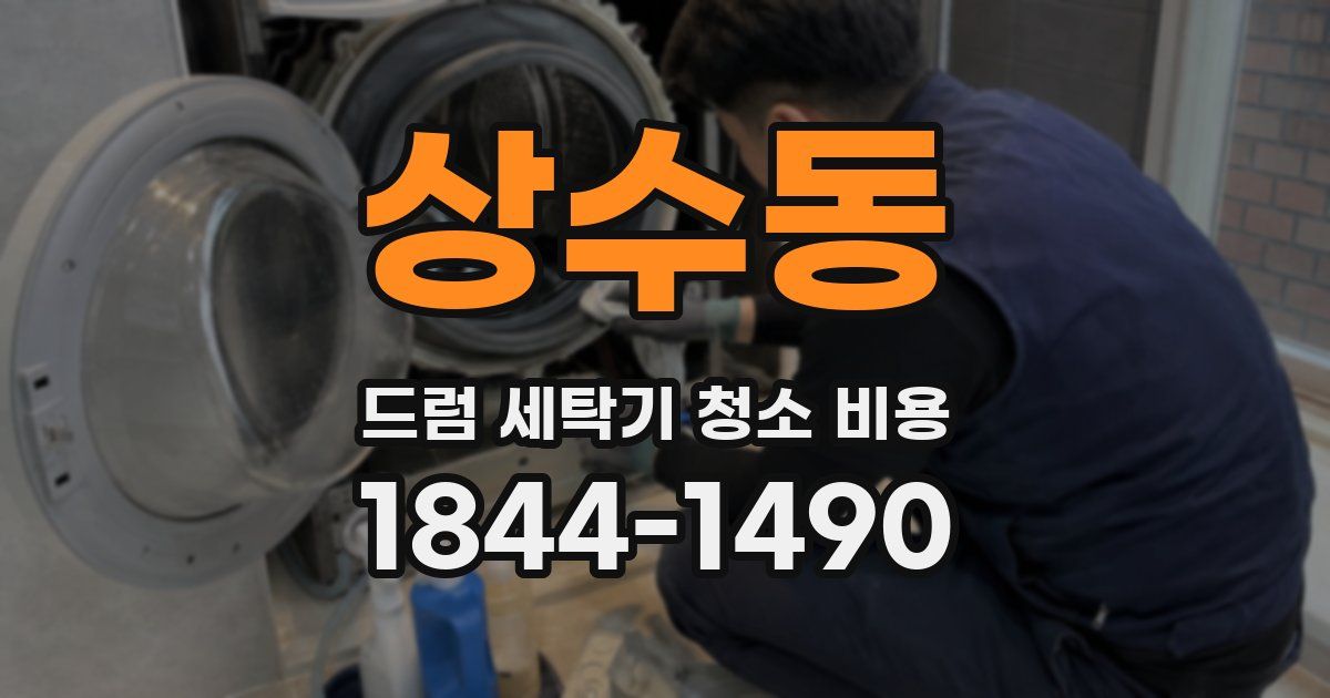 상수동 드럼 세탁기 청소 비용