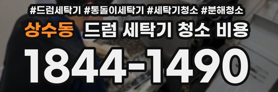 상수동 드럼 세탁기 청소 비용