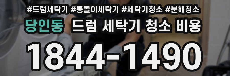 당인동 드럼 세탁기 청소 비용