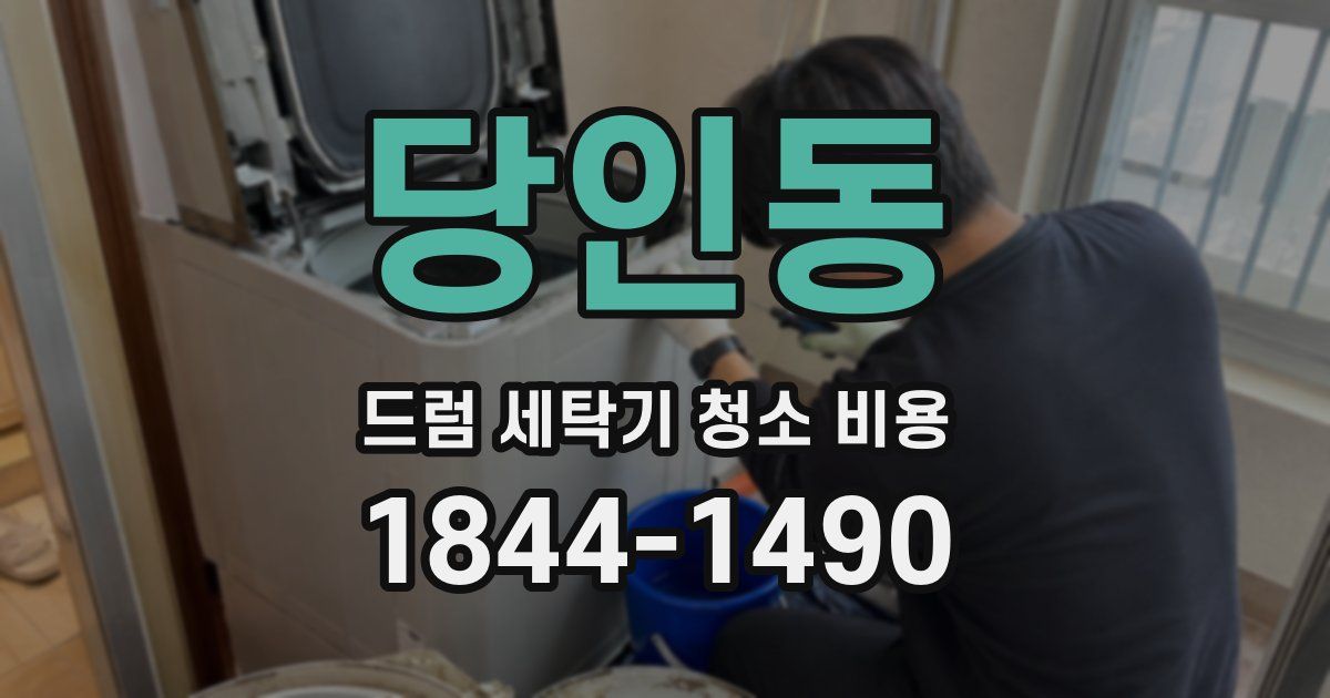당인동 드럼 세탁기 청소 비용