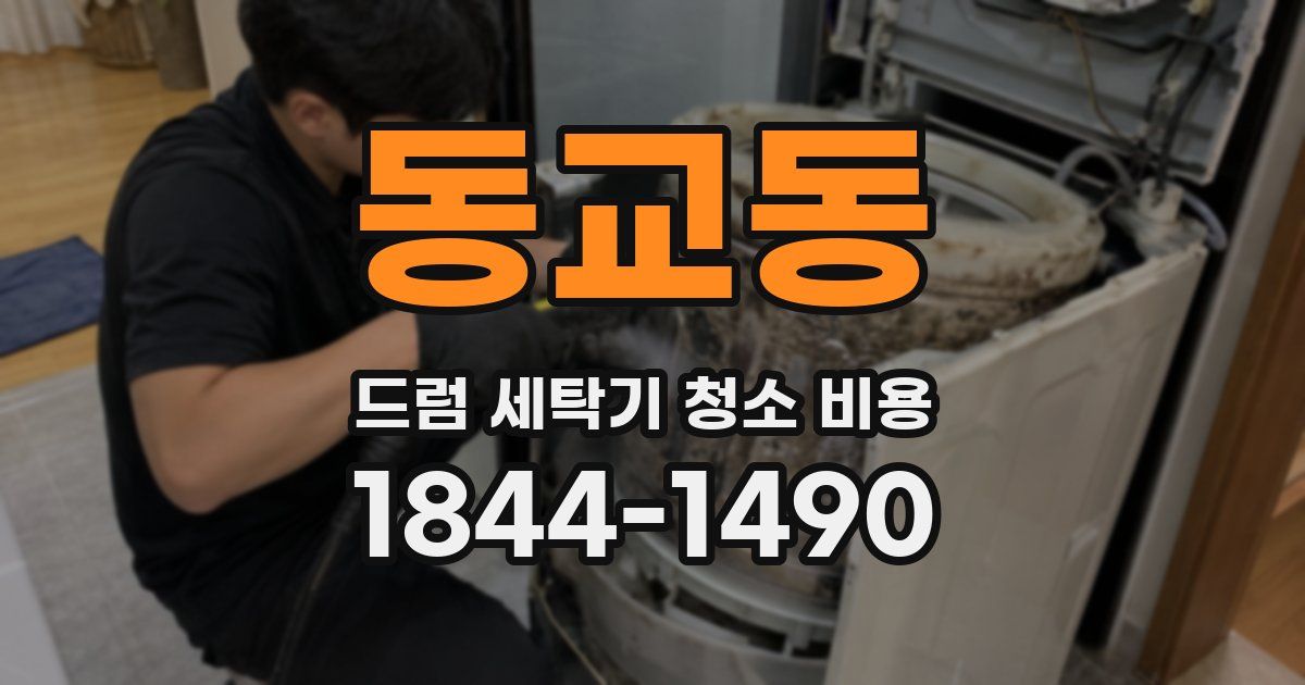동교동 드럼 세탁기 청소 비용