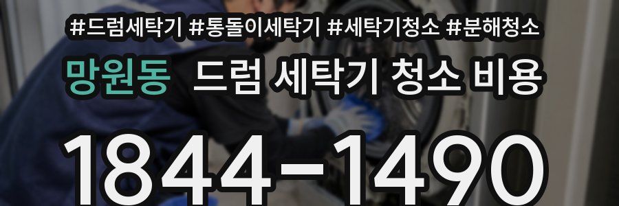 망원동 드럼 세탁기 청소 비용