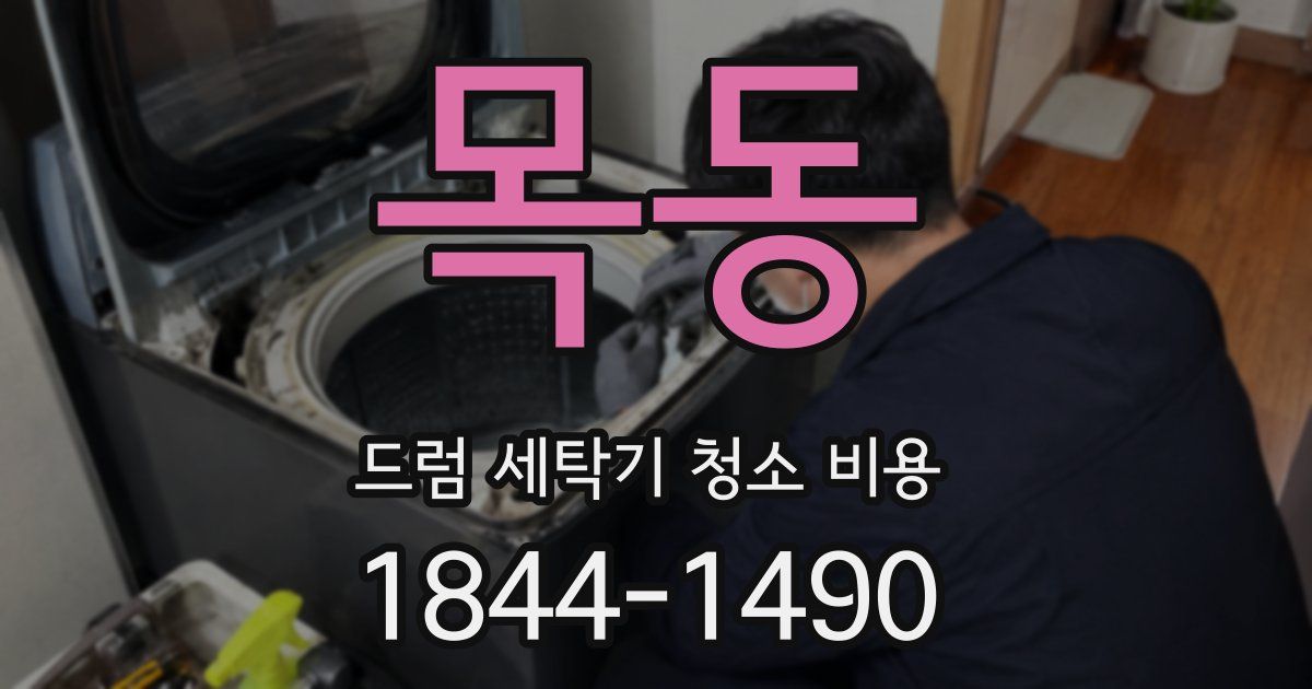 목동 드럼 세탁기 청소 비용