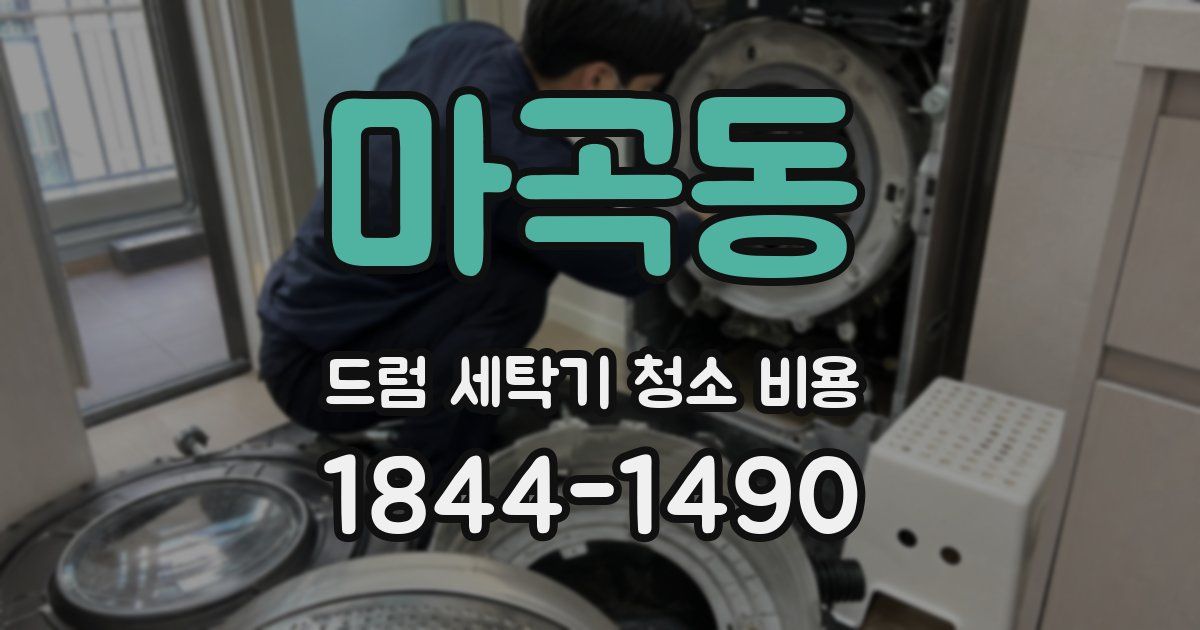 마곡동 드럼 세탁기 청소 비용