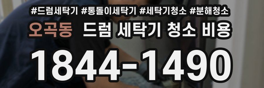 오곡동 드럼 세탁기 청소 비용