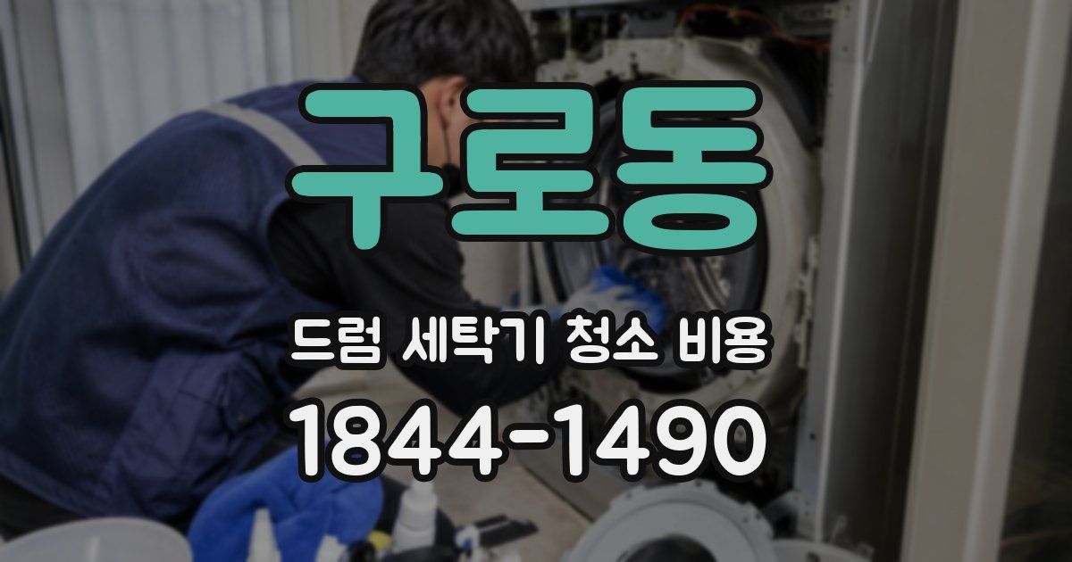 구로동 드럼 세탁기 청소 비용