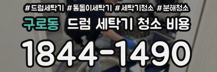 구로동 드럼 세탁기 청소 비용