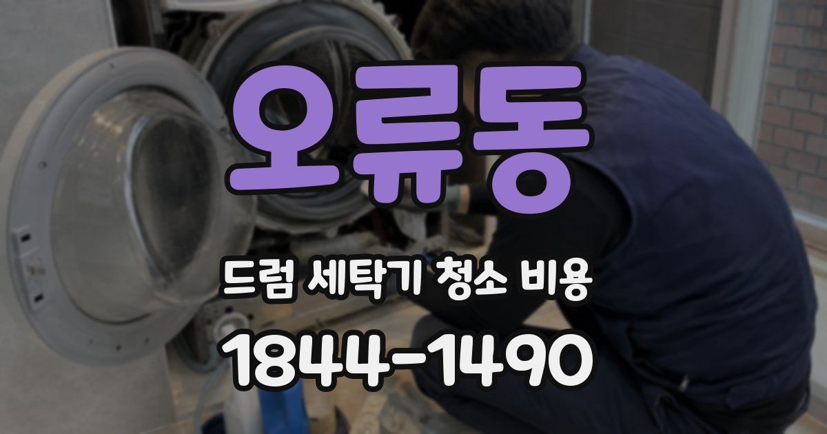 오류동 드럼 세탁기 청소 비용