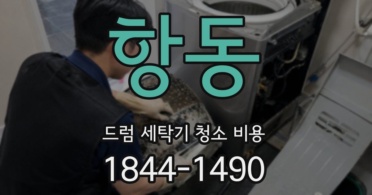 항동 드럼 세탁기 청소 비용