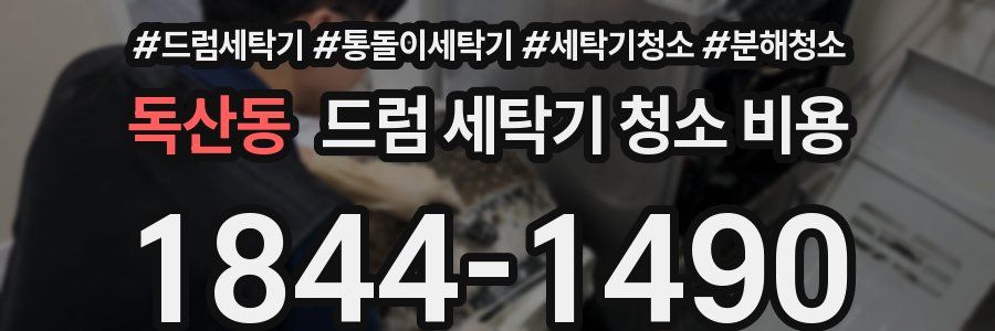 독산동 드럼 세탁기 청소 비용