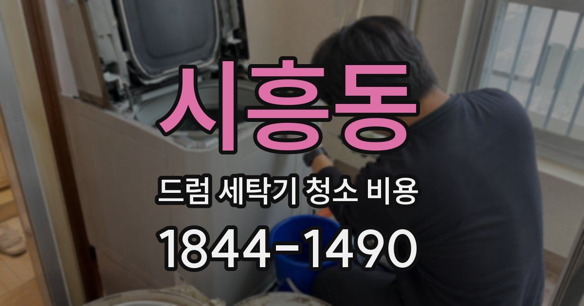 시흥동 드럼 세탁기 청소 비용