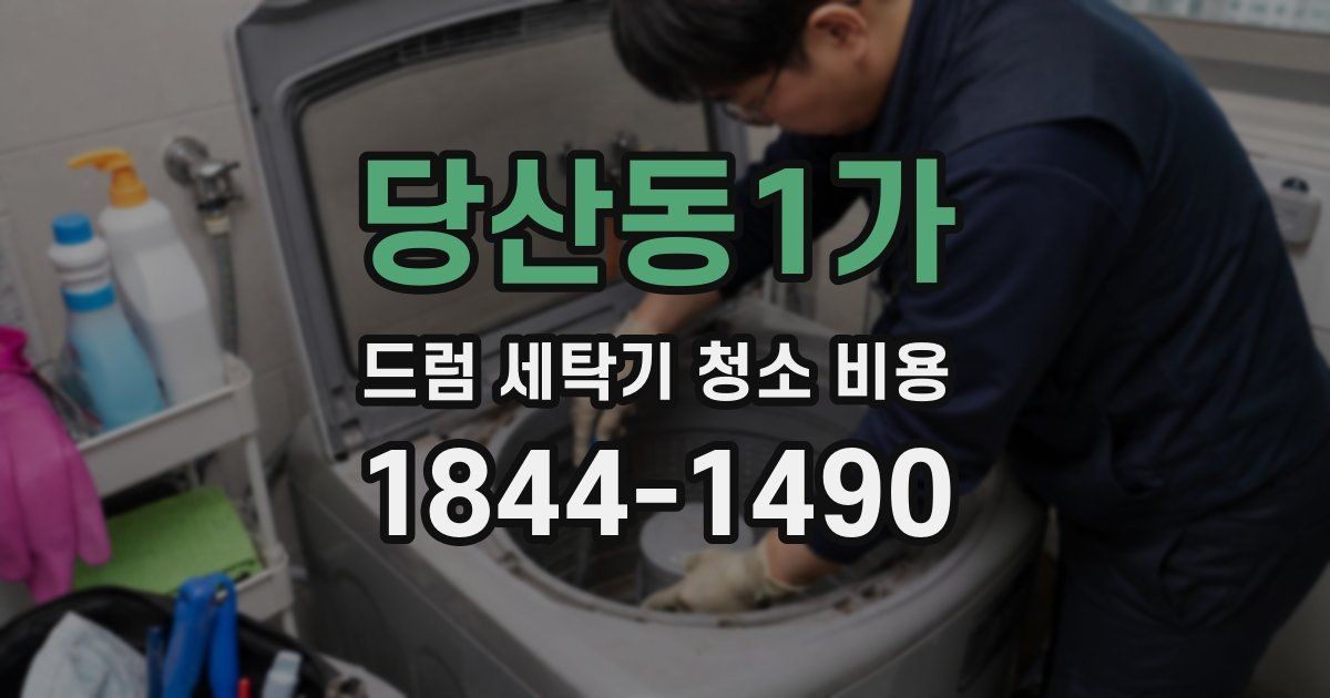당산동1가 드럼 세탁기 청소 비용