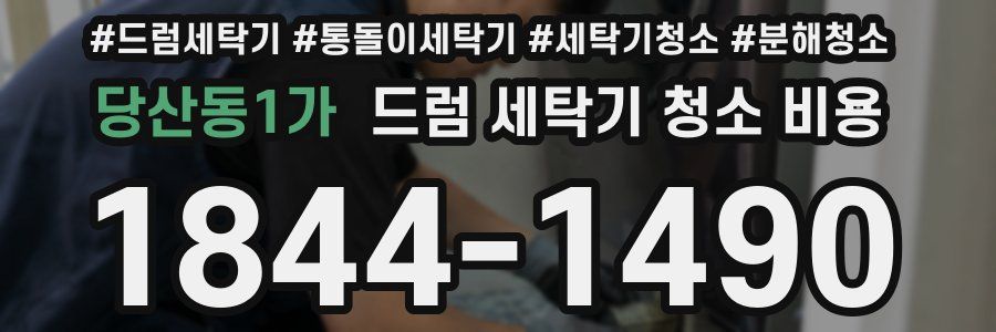 당산동1가 드럼 세탁기 청소 비용