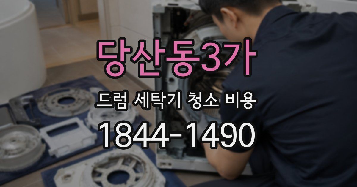 당산동3가 드럼 세탁기 청소 비용