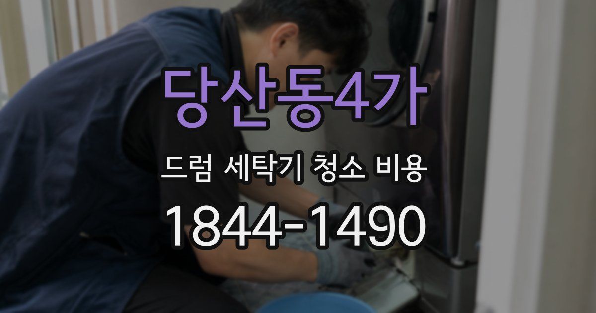 당산동4가 드럼 세탁기 청소 비용