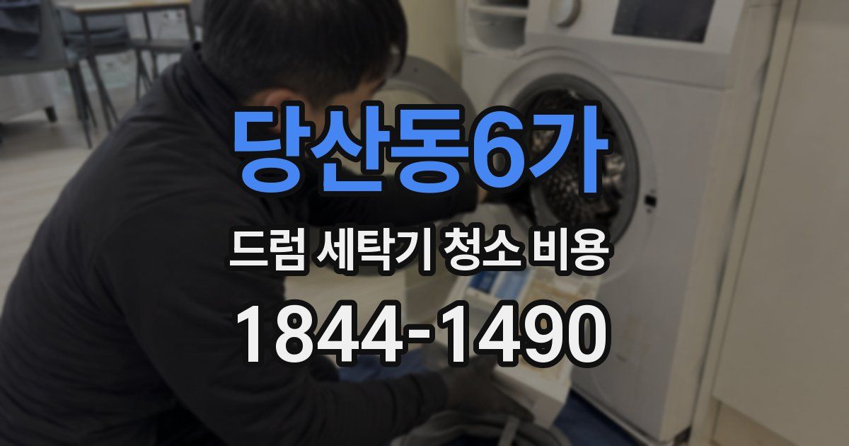 당산동6가 드럼 세탁기 청소 비용
