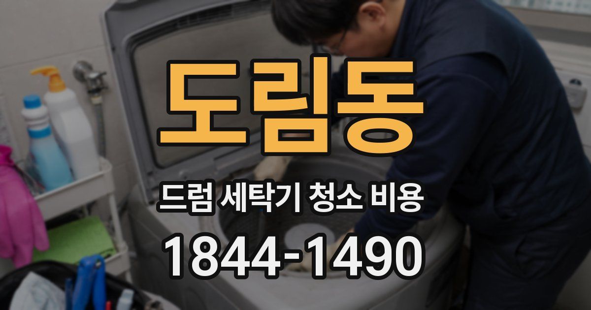 도림동 드럼 세탁기 청소 비용