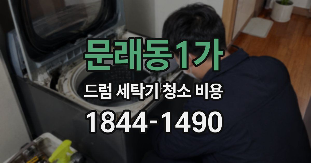 문래동1가 드럼 세탁기 청소 비용