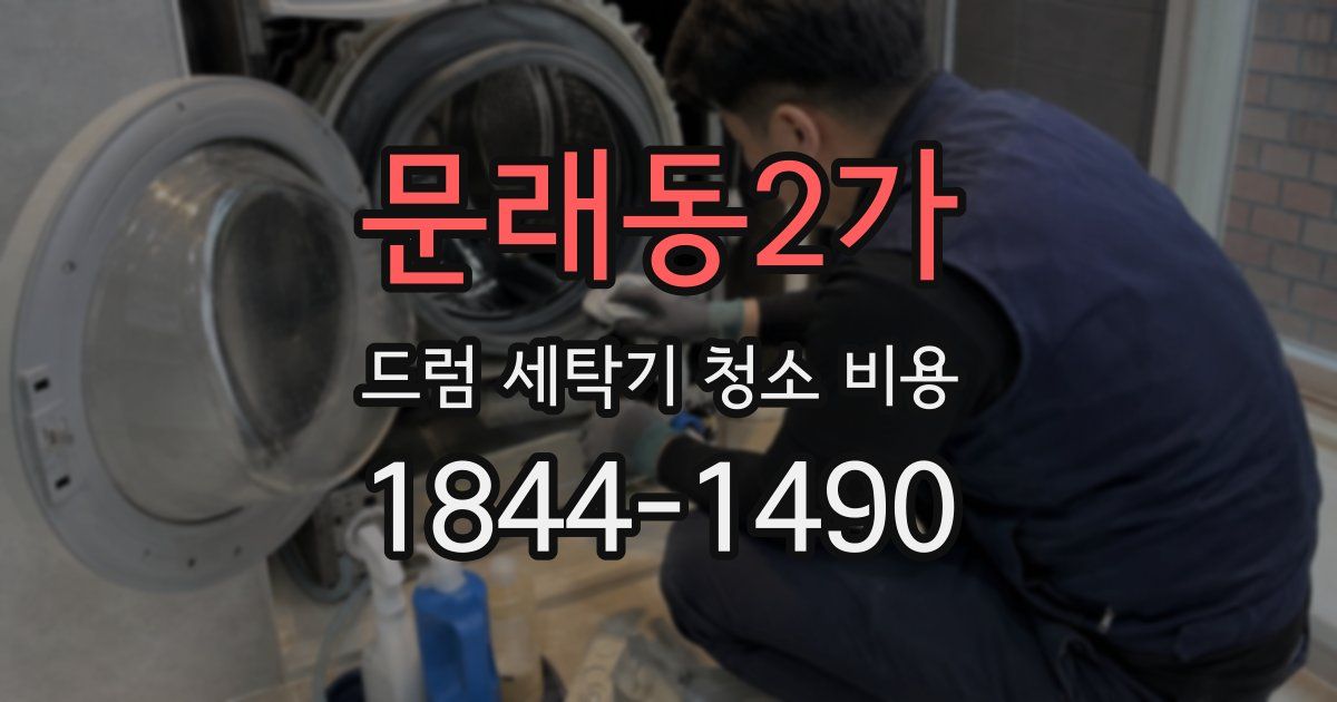 문래동2가 드럼 세탁기 청소 비용