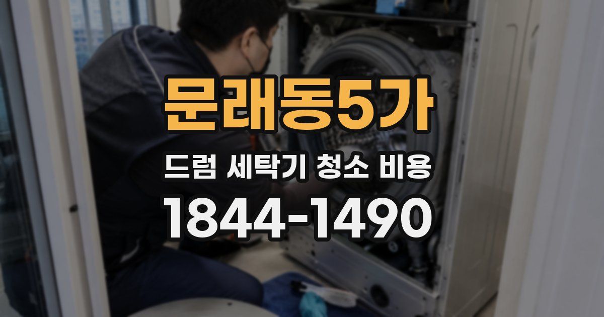 문래동5가 드럼 세탁기 청소 비용